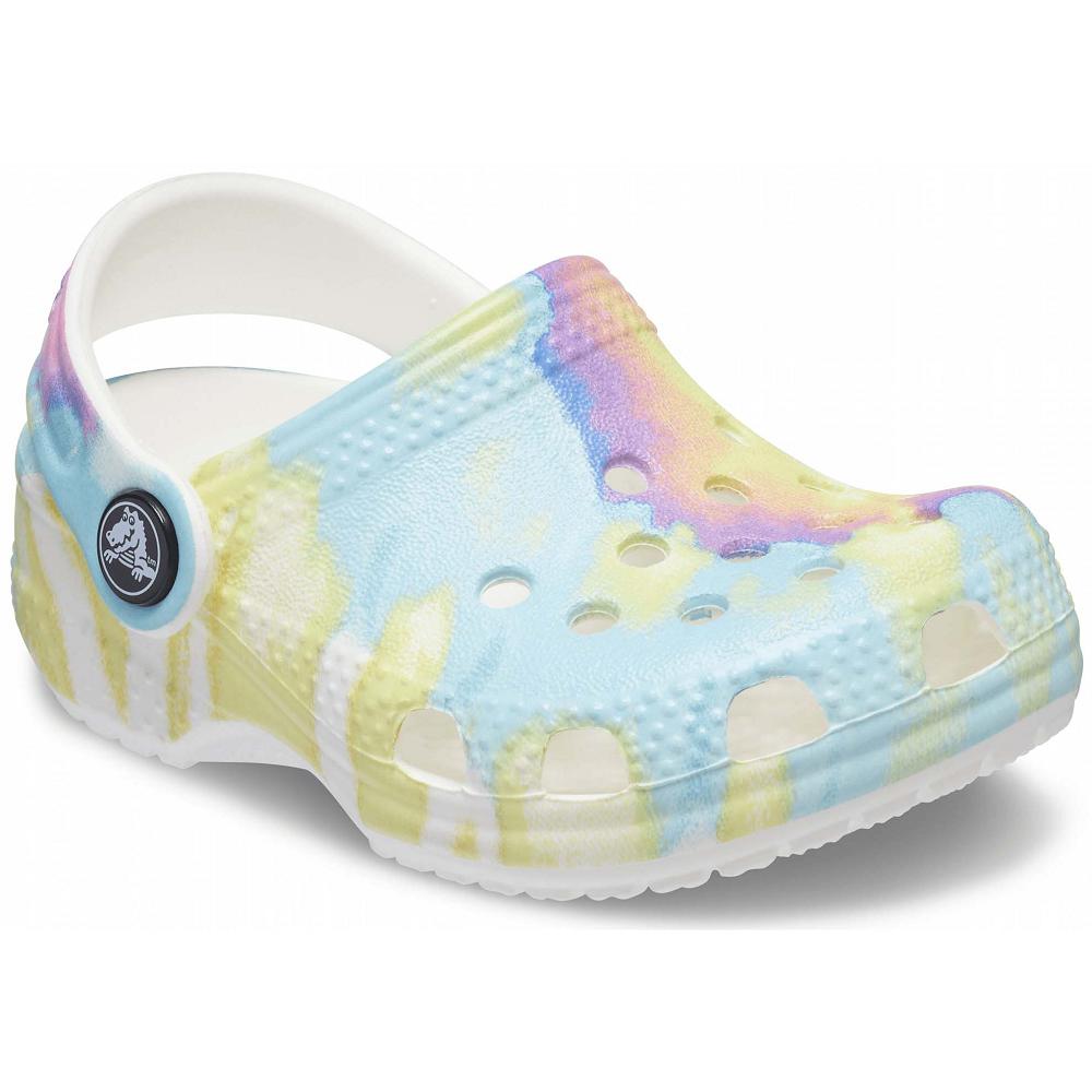 White / Multi Boys' Crocs Littles™ Graphic Clogs | NZ 1388PJJQ